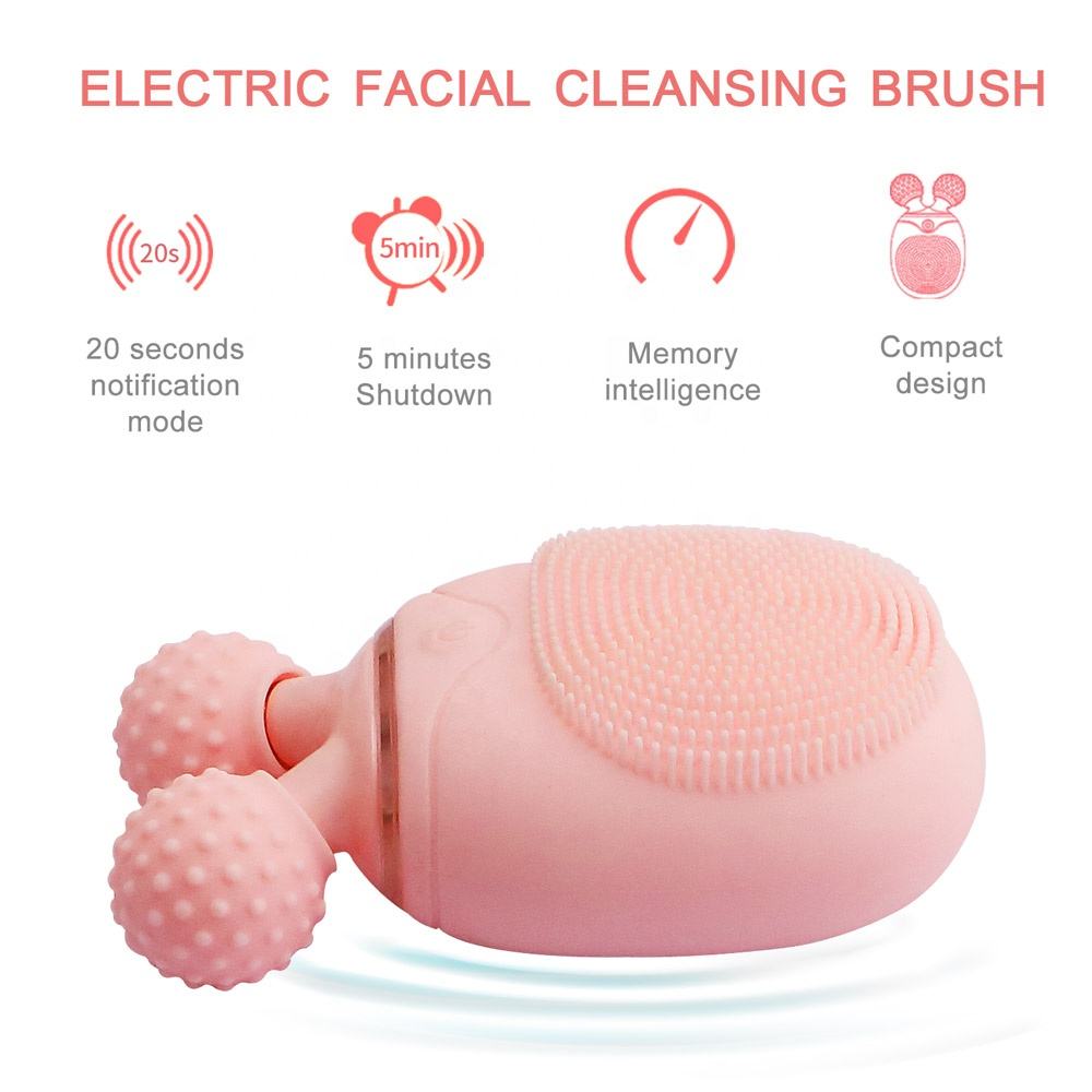 Silicone Face Cleanser and Massager IPX6 Waterproof Beauty Product Skin Care Electric Facial Cleansing Brush