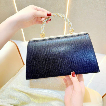 Retro elegant luxury women handbags special flower pattern beaded pearl clutch evening bags