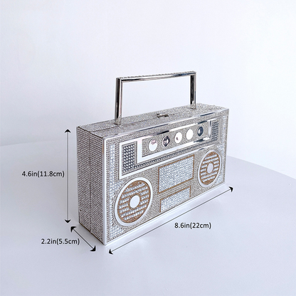 Unique Luxury Radio Box Purse And Handbag