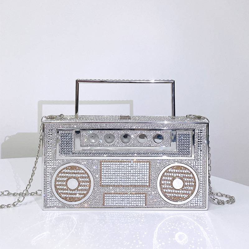 Unique Luxury Radio Box Purse And Handbag