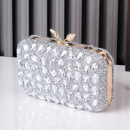 Luxurious Diamond Inlaid Party Bag with Vibrant Rhinestones for Elegant Evenings and Special Occasions