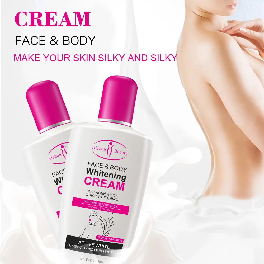 Milk face and body whitening cream