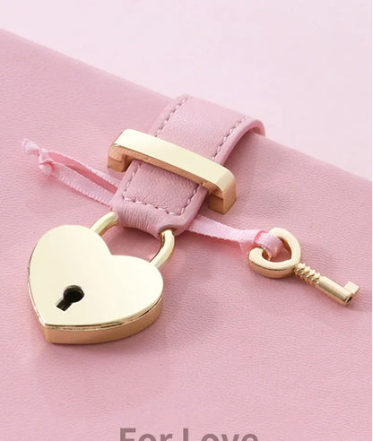 Secret Notebook Ruled Journal Lined Diary With Heart Lock Creative Gift