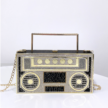 Unique Luxury Radio Box Purse And Handbag