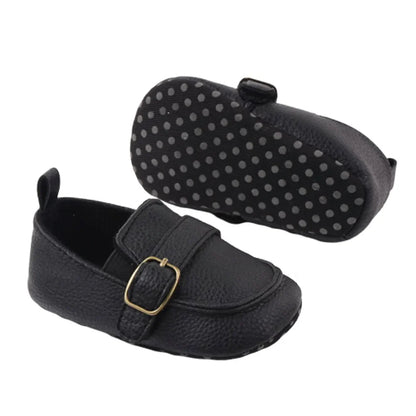 Baby First Walker 1Pair Baby Girl Boy Infant Cute Fashion Solid Shoes Peas Shoes PU Leather Baby Shoes Soft Bottom Toddler