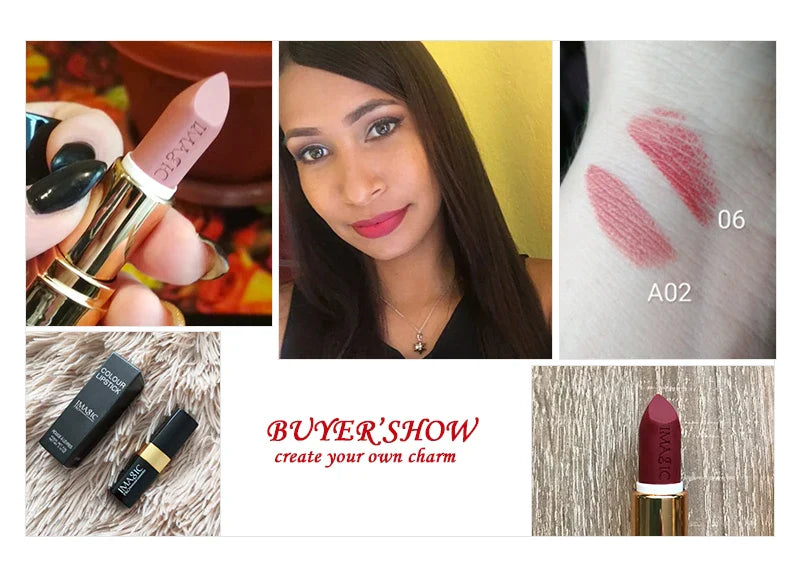 Lipstick Matte Waterproof Velvet Pigment Nude Rouge Waterproof Long Lasting Lip Profissional Cosmetics Beauty