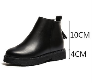 New style design factory wholesale custom ladies casual fashion classic PU Students comfortable flat lady zipper women boots