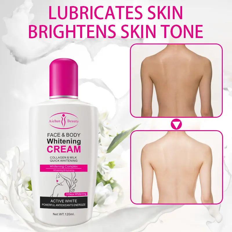 Milk face and body whitening cream