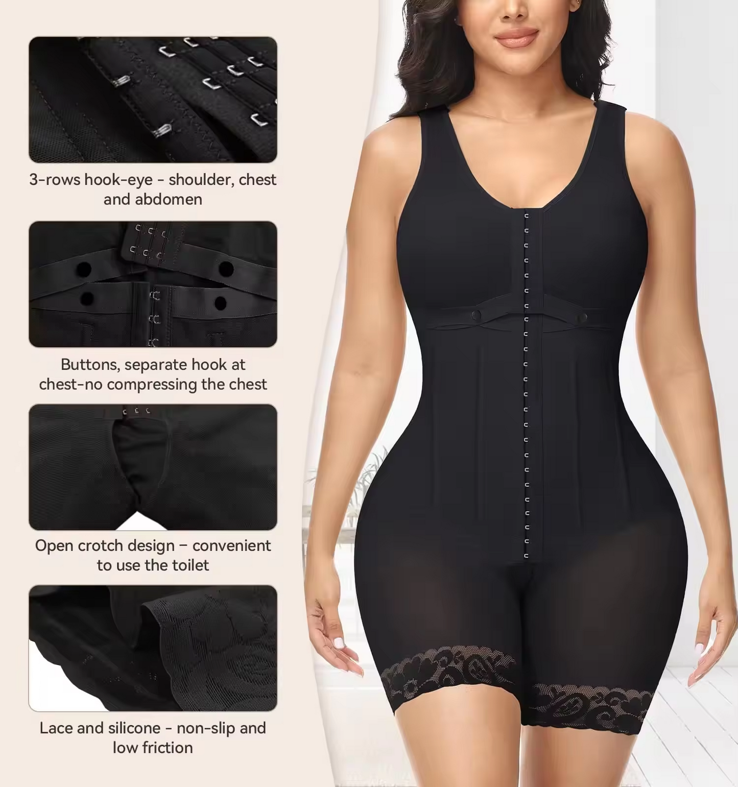 Women's Under Garments Shorts Shapewear With Lace Shape Wear Romper Jumpsuit ladies shapewear