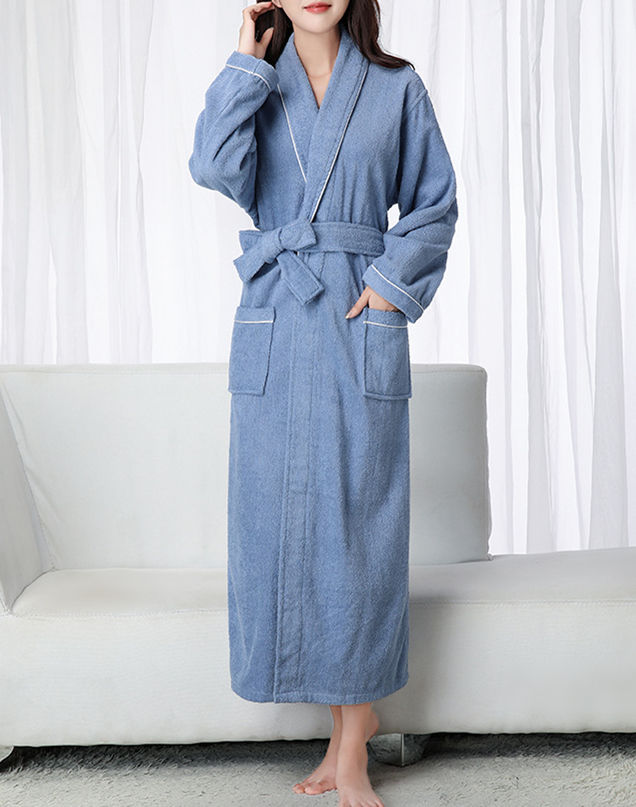 White Towel Bathrobes Spa Robe Pajamas Women Clothing Sleepwear