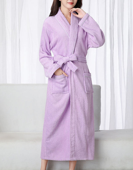 White Towel Bathrobes Spa Robe Pajamas Women Clothing Sleepwear