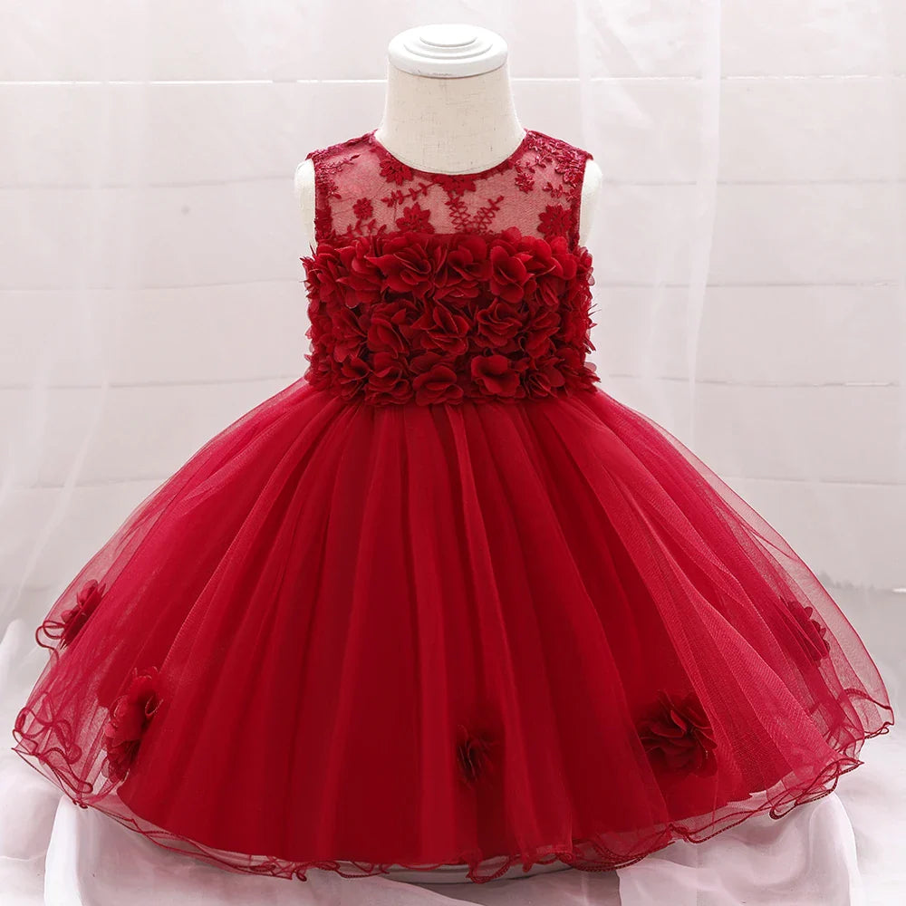 Toddler Girl Party Dresses Baby Dress For Girls  Birthday Princess Dress Christening Gown Infant Baptism Vestidos Clothes