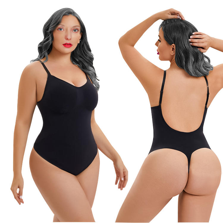 Tummy Control Seamless Shapewear Backless Body Shaper Sculpting Bodysuit for Women