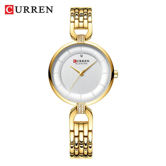 CURREN 9052 Women Japan Quartz Movement Watch Casual Stainless Steel Band Wrist Watch Ladies Fashion Watches