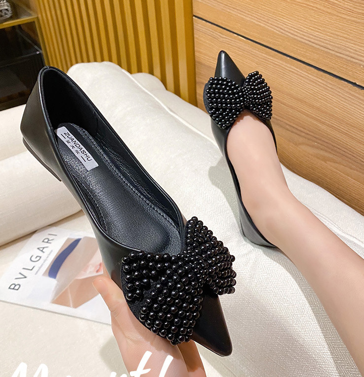 Women's Flat Sexy Pearl Shoes Formal Dress Dating Comfortable Ladies Casual Shoes