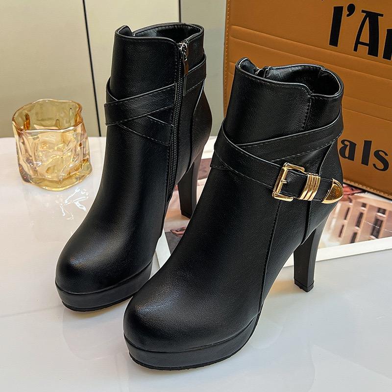 Woman Fashion Booties Ladies High Heel Boots