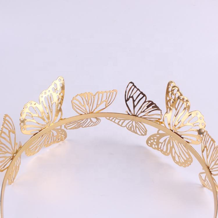 omen Fashion Gift Gold Plated Butterfly Hair clip Accessory Girls Ladies