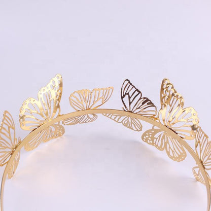 omen Fashion Gift Gold Plated Butterfly Hair clip Accessory Girls Ladies