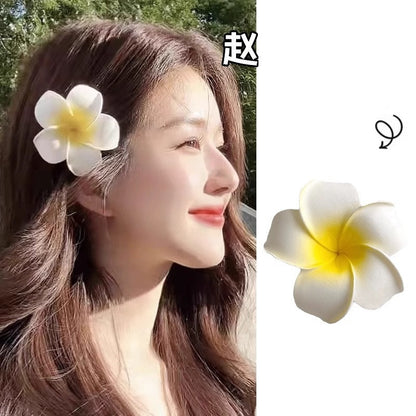Dai costume seaside vacation plumeria hairpin travel photo headdress flower side clip small fairy hairpin