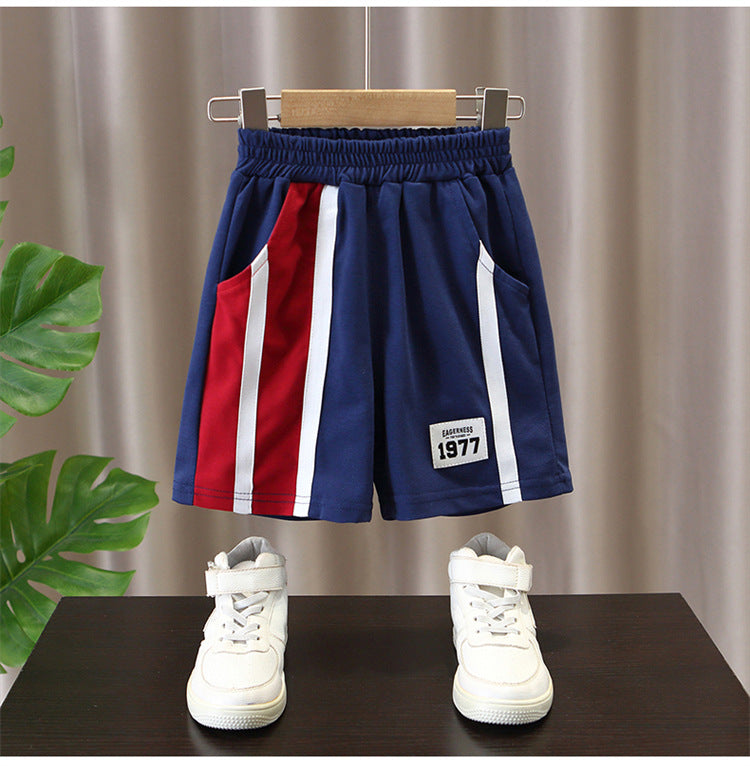 Summer Baby Boys Clothes Suits Kids Patchwork POLO Shirts and Shorts 2pcs Suit Children Short Sleeve Tracksuits Boys Sports Set