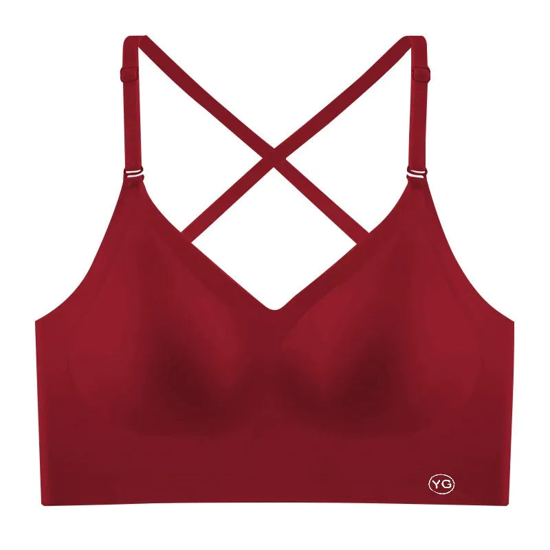 U-shaped beautiful back underwear for women with small chest gathered (Available))