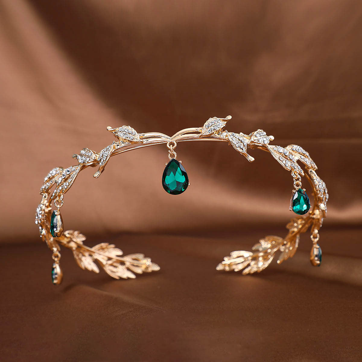 Exotic retro temperament tassel headdress female new rhinestone high-grade headband headband bridal crown hair accessories (Available)