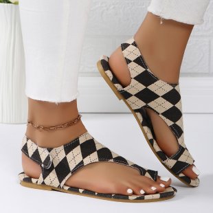 Women's Fashion Velcro Hollow Peep Toe Shoes