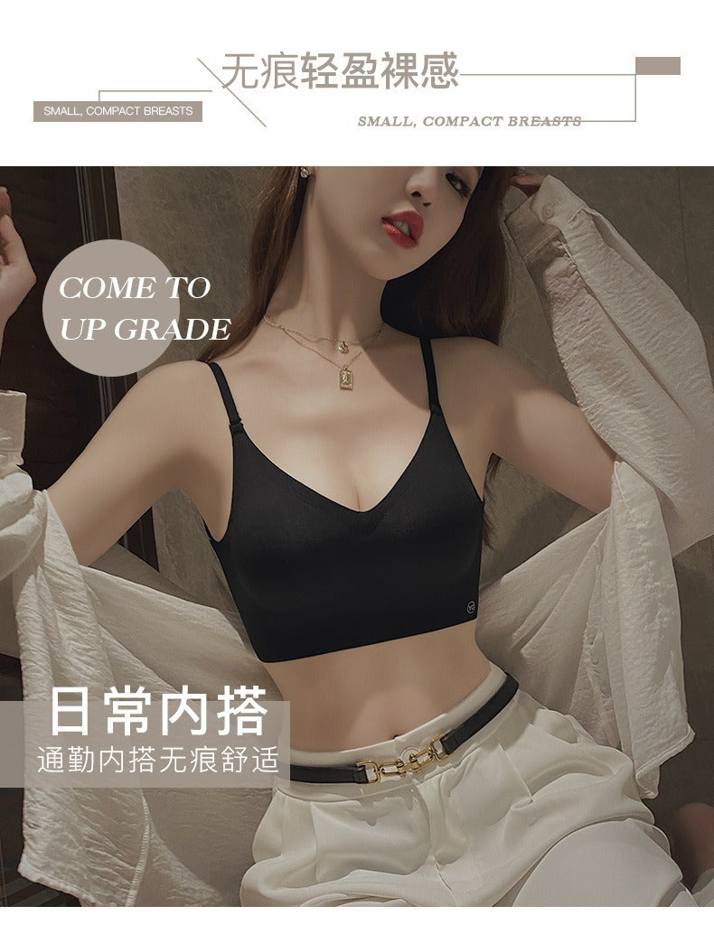 U-shaped beautiful back underwear for women with small chest gathered (Available))