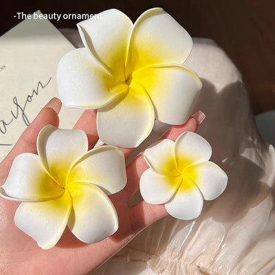 Dai costume seaside vacation plumeria hairpin travel photo headdress flower side clip small fairy hairpin