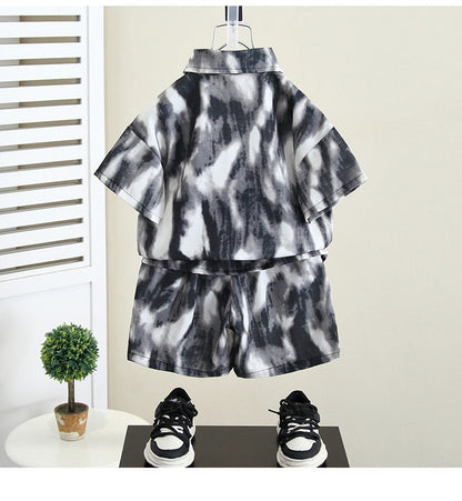 Summer Boys Clothes Suit Fashion Children's Shirt+Shorts 2Pcs/Set Toddler Wedding Party Suit Kids Vacation Outfit 2-11 Years