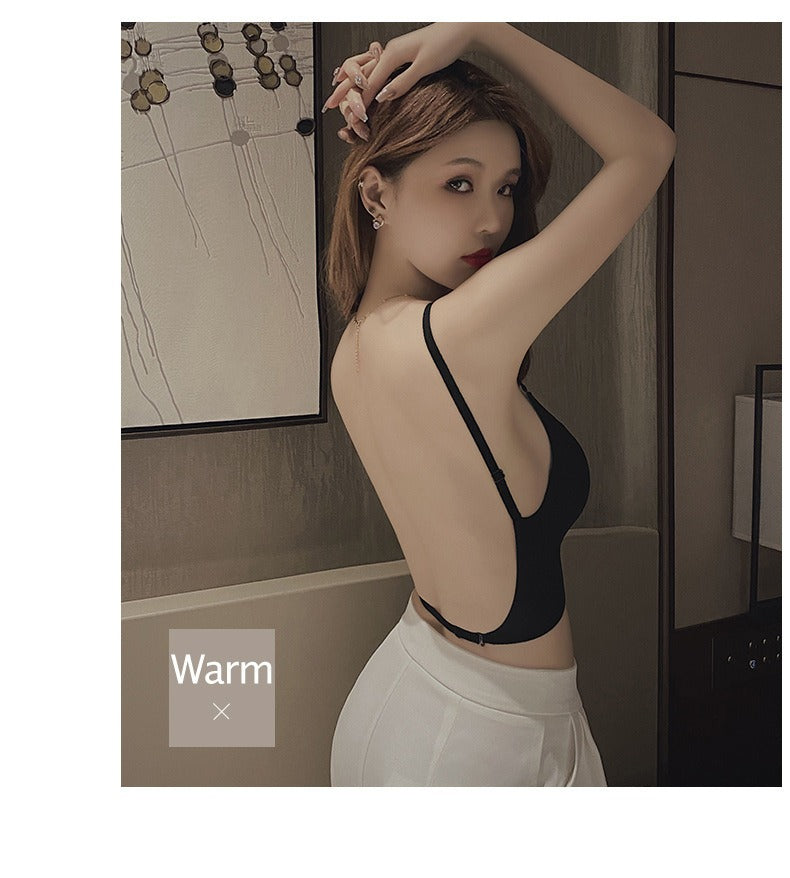 U-shaped beautiful back underwear for women with small chest gathered (Available))