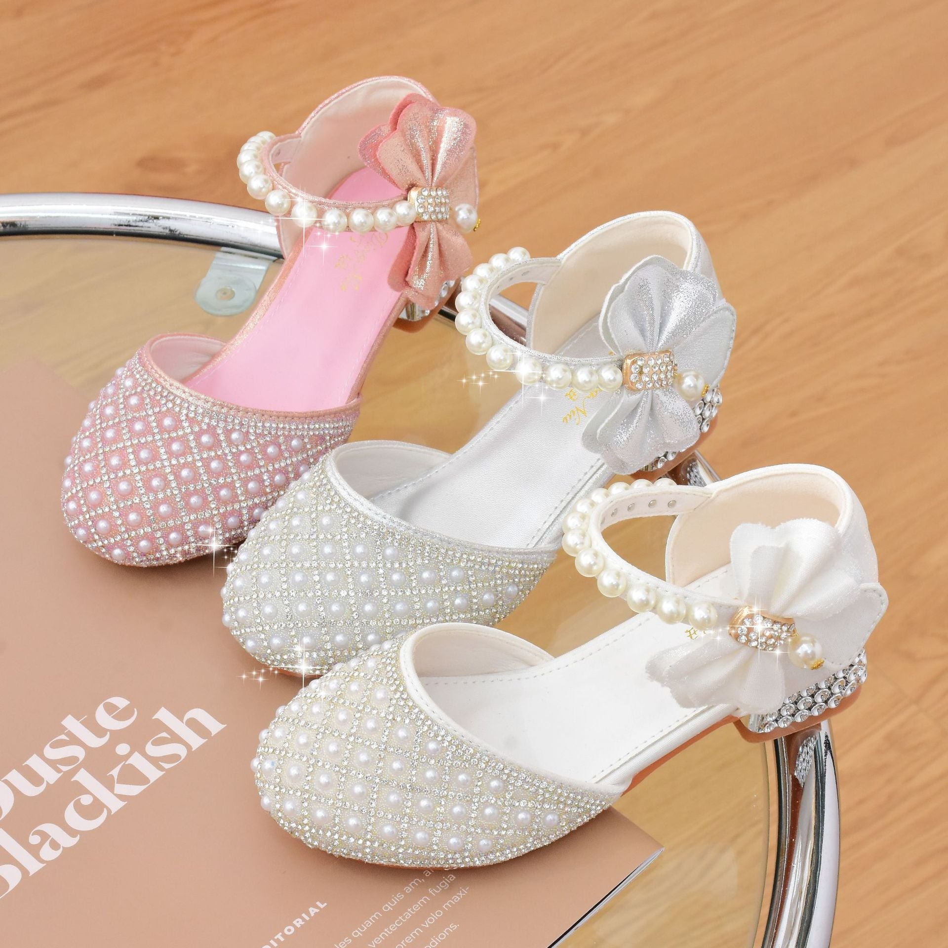 Girls' Princess High Heels Piano Catwalk Show Sandals (Available)