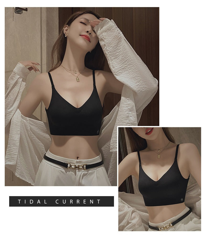 U-shaped beautiful back underwear for women with small chest gathered (Available))