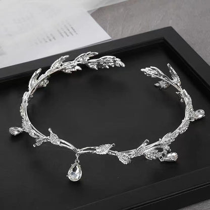 Exotic retro temperament tassel headdress female new rhinestone high-grade headband headband bridal crown hair accessories (Available)