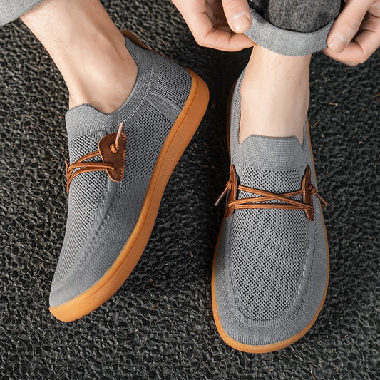 Breathable Mesh Surface Flying Woven Sports Casual Shoes Trendy Running Shoes