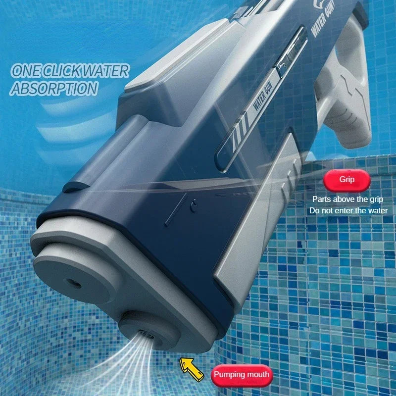 Summer Outdoor ToyChildren Automatic Water Absorption Electric Water Gun Toys Hand Self-integration High-pressure Watergun