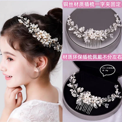 Vintage Pearl Hair Clip for Qipao, Retro Shanghai Style Barrettes, Elegant Hairpin
