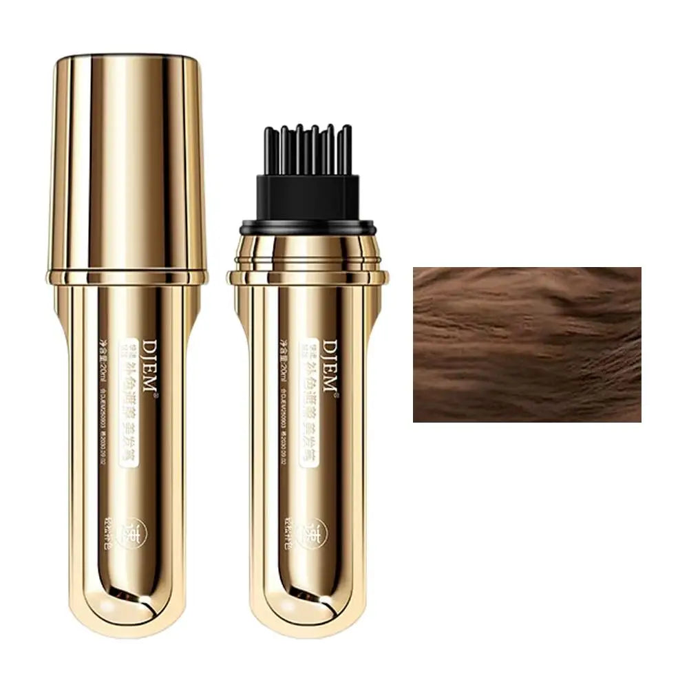White Hair Covering Pen, Hair Root Touch Up Stick, Gray Hair Concealer, Water-Resistant Quick-Dry, Hair Color Makeup Lasting