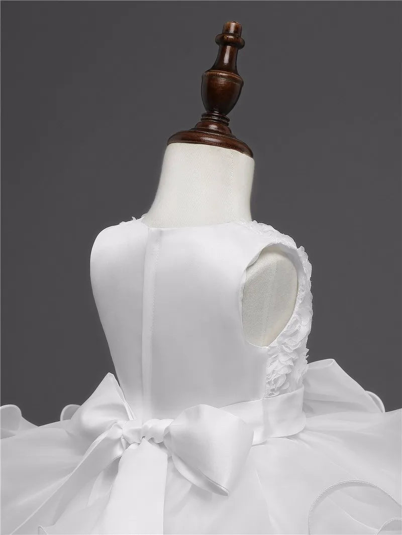 Flower Girl Dress For Wedding Baby Girl  Birthday Outfits Children's Girls First Communion Dresses Girl Kids Party Wear