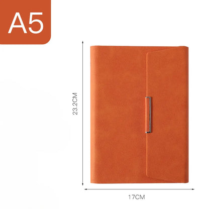 Tri-fold A5 Loose-leaf Notebook Business Meeting Office Record Book Cover Notebook