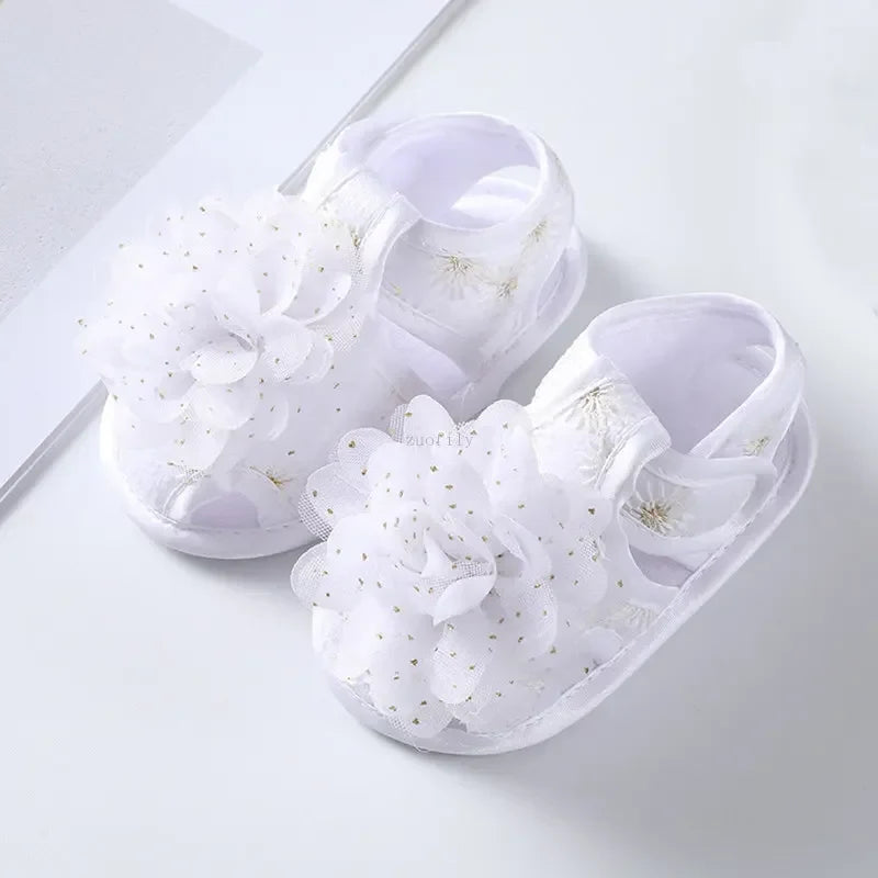 Newborn Infant Baby Girl Princess Bowknot Sandal Sneakers Toddler Soft Crib Walkers Casual Shoes