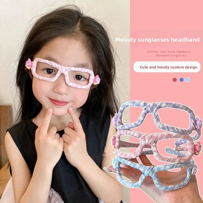 Glasses Frame Hair Hoop for Girls Non-slip Face Washing Hair Hoop Spa Headwear Non - constricting high - hairpins