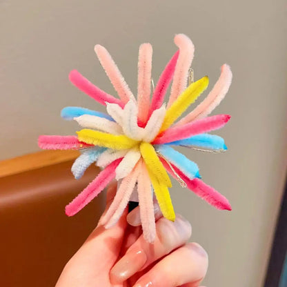 Twist Bar Fire Works Hair Clip Women Fashion Spring Festival Eve Atmosphere Photography Props New Year Hairpin Hair Accessory