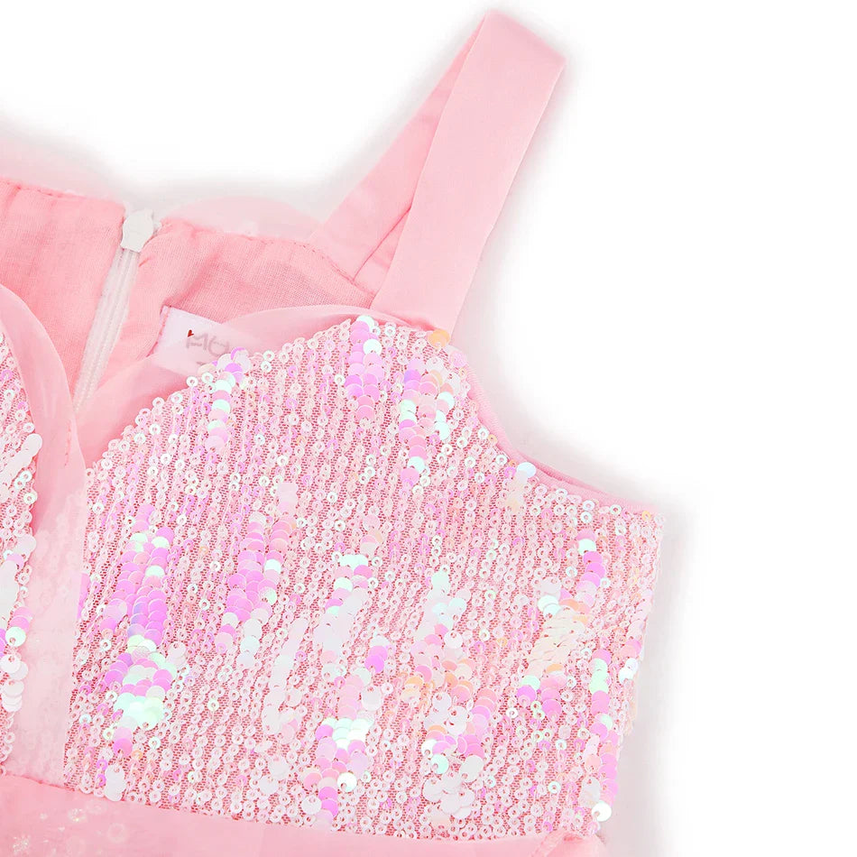 Girl Princess Dress Carnival Party Princess Dress Birthday Party Dress Children's Pink Cute Dress Girl's Party Dress