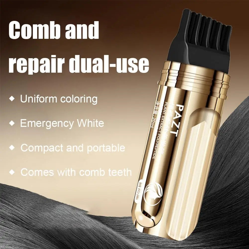 White Hair Covering Pen, Hair Root Touch Up Stick, Gray Hair Concealer, Water-Resistant Quick-Dry, Hair Color Makeup Lasting