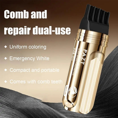 White Hair Covering Pen, Hair Root Touch Up Stick, Gray Hair Concealer, Water-Resistant Quick-Dry, Hair Color Makeup Lasting