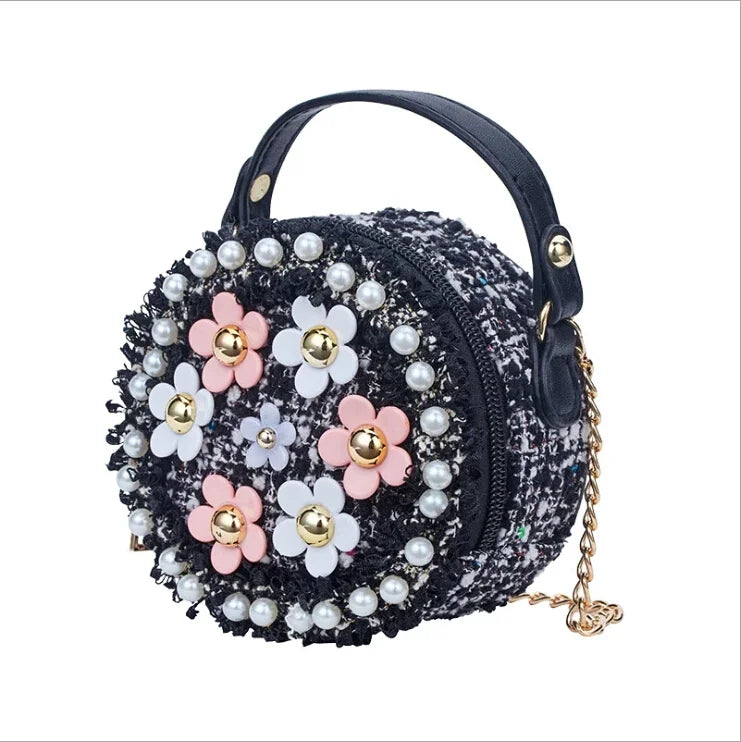 Women Bag Lady Little Girls Toddler Princess Lovely Bag Kids Baby Messenger Shoulder Crossbody Flower Bag