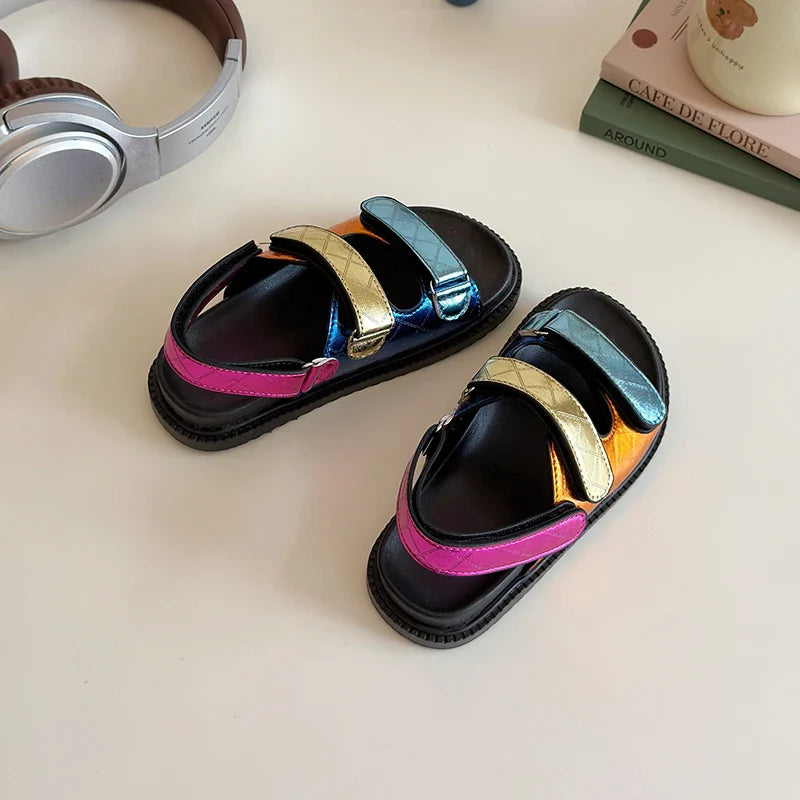 Children Shoes Hemp Rope Set Foot Beach Sandals Outdoor All-match Casual Slippers Large Size Baby Girl Shoes