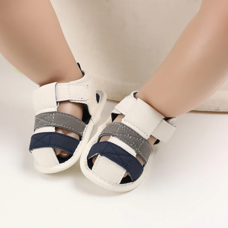 Baby Shoes For Boys and Girls  Summer With Perforated Sandals and Non Slip Soft Soles For Learning To Walk