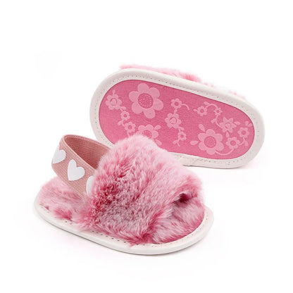 Fashion Faux Fur Baby Shoes For Newborn Spring Winter Cute Infant Toddler Baby Boys Girls Shoes